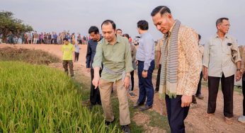 Kratie provincial administration continues intervention to pump water for farmers